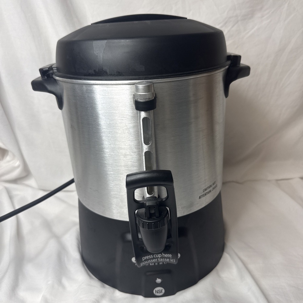 Proctor Silex Commercial 45040R Brushed Aluminum Coffee Urn 40C  Capacity Cater